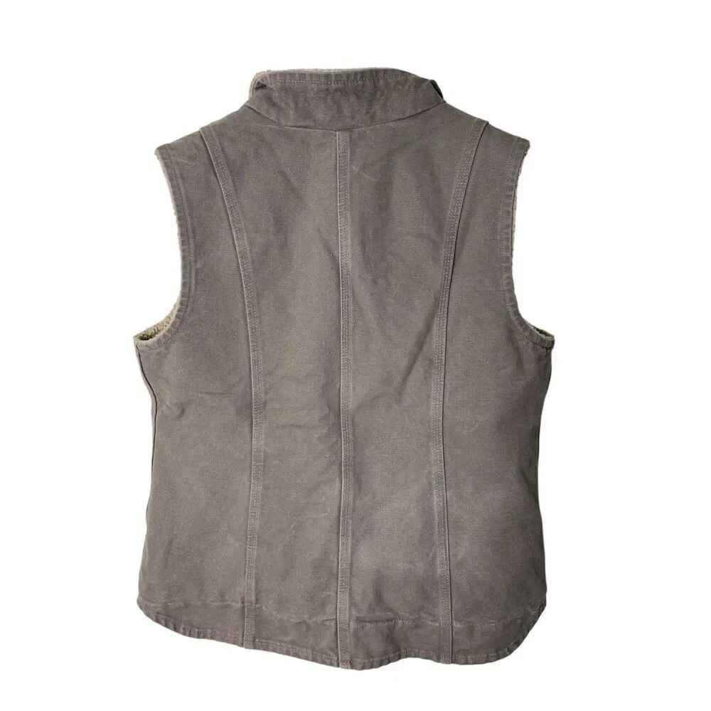 Carhartt sherpa vest mauve gray women's size medium - Picture 2 of 4
